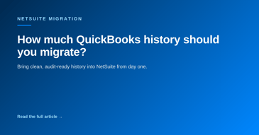 QuickBooks to NetSuite migration in 2026